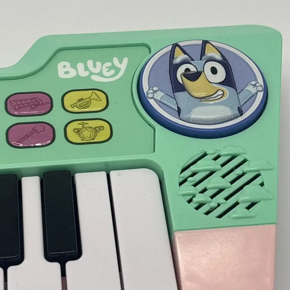 Bluey Keytar Musical Instrument Toy with Melodies and Sound Effects